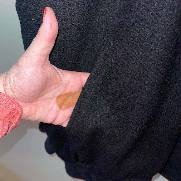 Steve & Barry's Mens Chevy Black Faux Leather & Fabric Bomber Jacket  XX… - Picture 11 of 11